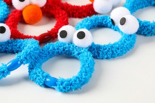 Plush Sesame Street Elmo - Cookie Monster Hair Bands, You Choose Character - Picture 5 of 7