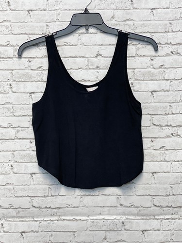 Women's Garage Black Cropped Tank Top Size Small S 100% Viscose Material |  eBay