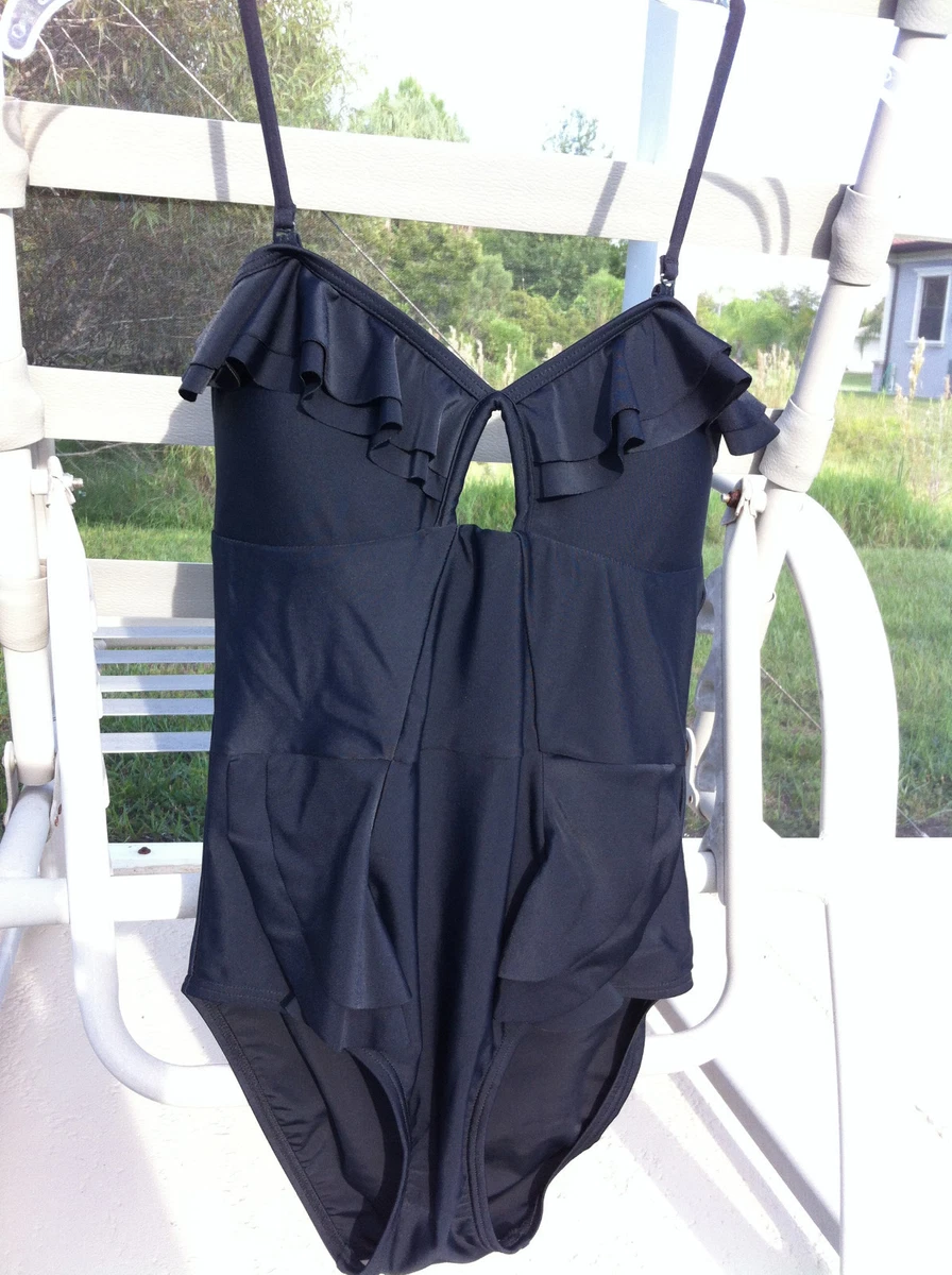 Flattering black one shop piece swimsuit