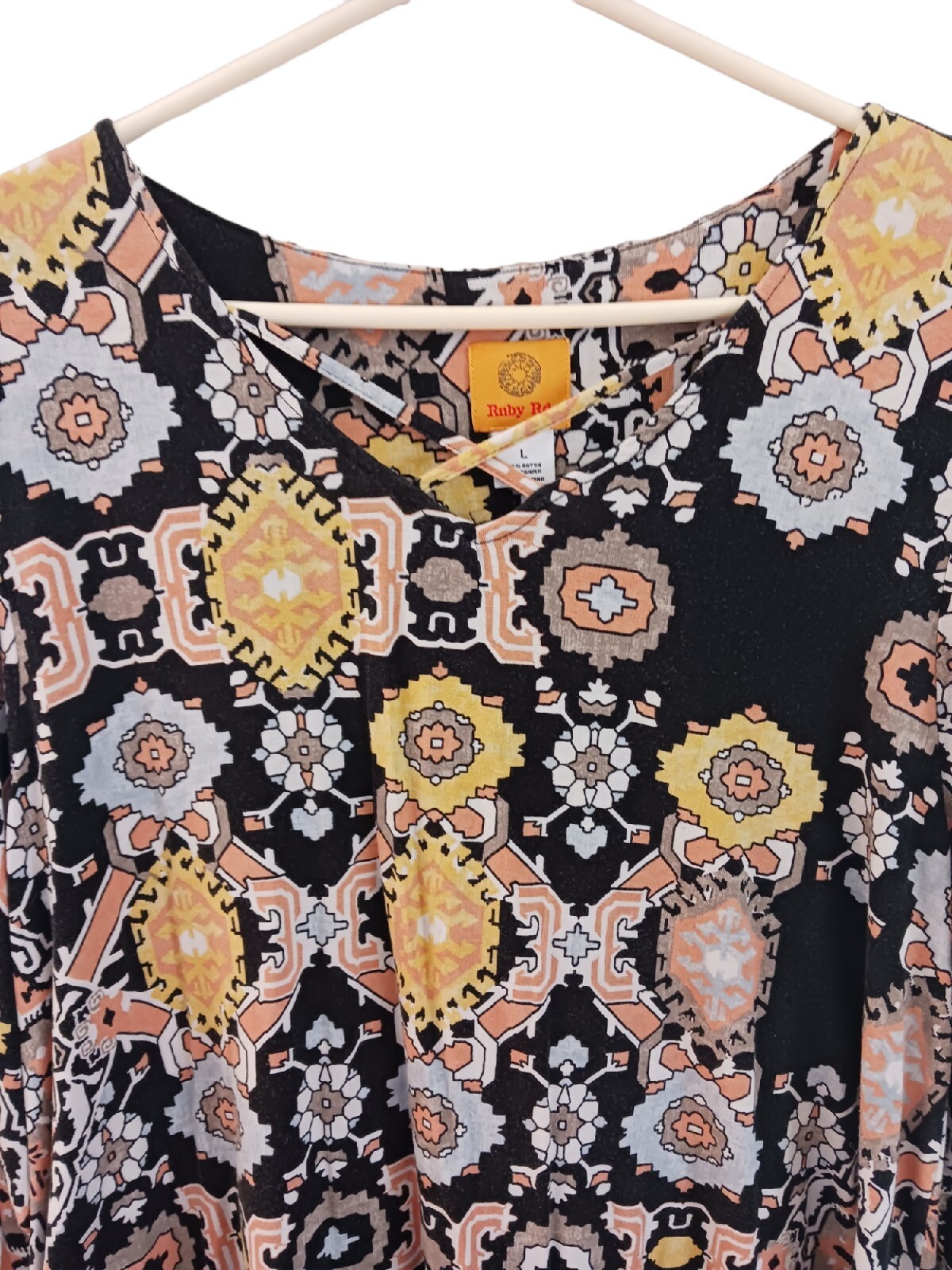 Women’s Ruby Rd. Pullover Multicolor Cross Detail… - image 7