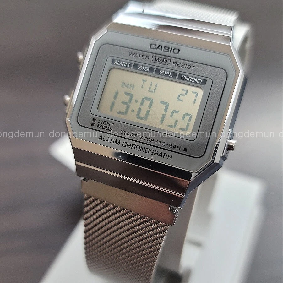 A700WM-7AVT, Vintage Stainless Steel Silver Watch