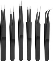 Goobay® Pinzetten-Set 6-Teilig, Antistatische Universal-Pinzetten