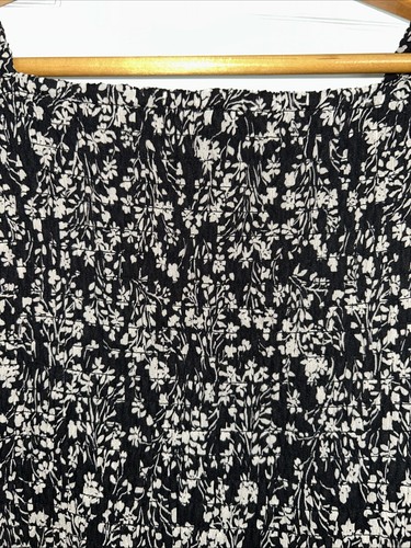 Girls Art Class Square Neck Black/Ivory Pullover LS Floral Dress Size XL 14/16 - Picture 6 of 14