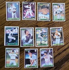 TIGERS x11 Lynn Morris++  1990 Topps VENEZUELAN Sticker Grandes Ligas NO Album 