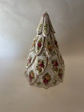 Royal Albert LTD Christmas Tree Treat Jar OLD COUNTRY ROSES