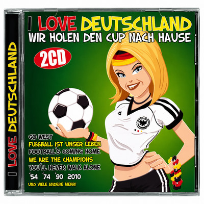 Partyhits Fußball WM 2x CD I Love Deutschland Wir holen den Cup nach Hause K1660