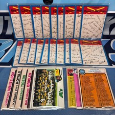 Vintage 1960s &amp; 1970s Baseball MLB Checklist and Team Cards - 27 Card Lot