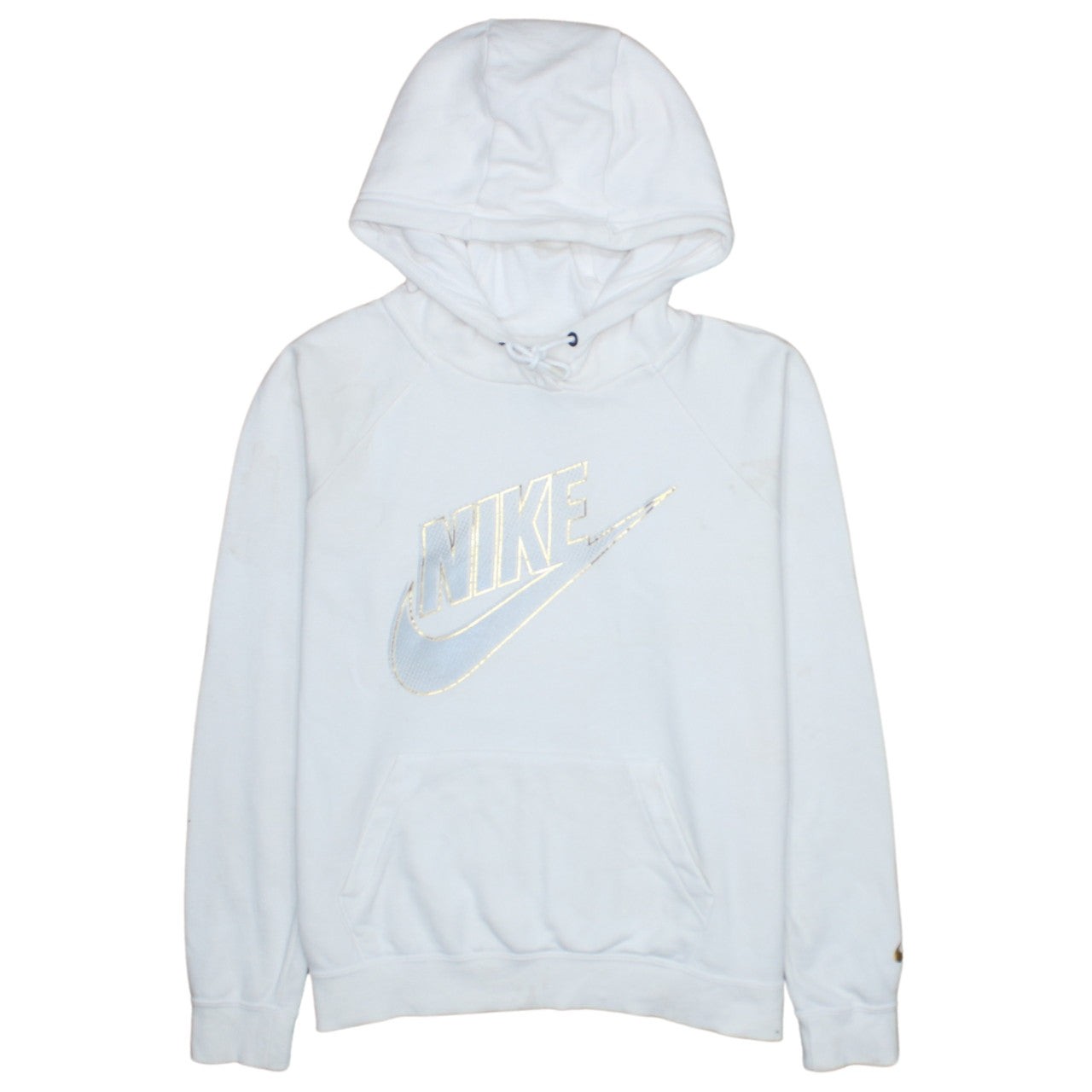 Nike Women White Pullover Hoodie Medium