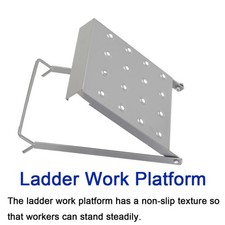 Step Platform Ladder Universal Step Platform/Utility Shelf For Multi Ladders