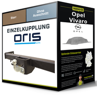 Starre AnhäNgerkupplung für Opel Vivaro 08.2001-09.2006 A Typ J7/ F7/ X83 Oris