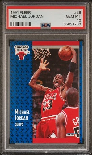 1991 FLEER #29 MICHAEL JORDAN PSA 10