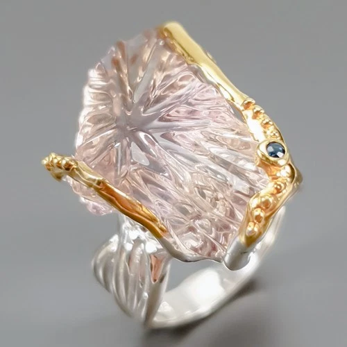 Gems ring 30 ct Natural Ametrine Ring 925 Sterling Silver Size 7.5 /R458211