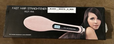 Fast Hair Straightener HQT-906 Digital Display Adjustable Heat