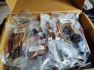 Lot Of (45) Power SATA to 4 Pin Mini Molex adapter cable ,1700018785