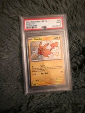 Pokemon Pikachu 131/091 SV: Paldean Fates Shiny Rare Holo PSA 9 English on eBay