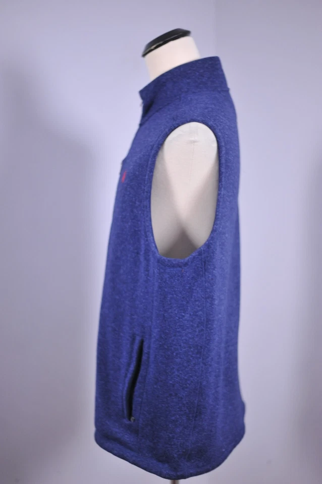 Polo Ralph Lauren Brushed Fleece Full-Zip Vest Navy Men's XXL - Image 2 of 4