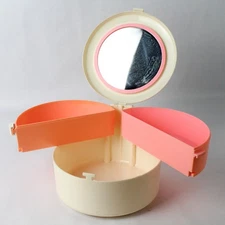 UK Design Toy Kids Makeup Purse Carry Case Accessories Fold Out Plastic Mirror