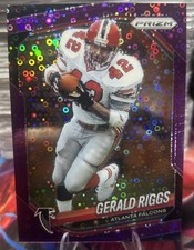 2025 Prizm No Huddle Purple Gerald Riggs /75 Atlanta Falcons #117 SP