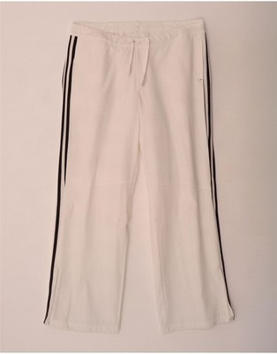 Adidas Womens Climacool Wide Leg Suit Trousers UK 18 XL W36 L32 White AK01
