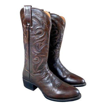 Dan Post Mignon Western Cowboy Boots Round Toe Tan DP2111R Men's Size 8.5 D