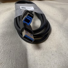 Genuine Dell 6ft USB 3.0 SuperSpeed a to B Black Cable 5KL2E50522