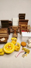 Vintage Lot Of 20+ Pieces Of Dollhouse Furniture - 1980s - Concord Miniatures