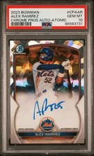 2023 Bowman Chrome Alex Ramirez Prospect Auto Atomic Refractor /100 PSA 10