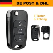 Klapp Schlüssel Gehäuse 3 Tasten für Hyund...