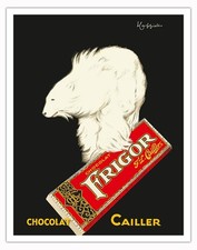 Frigor Chocolate - F.L. Cailler Swiss - Vintage Ad Poster by Leonetto Cappiello