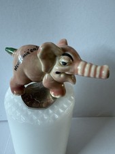 SHAMROCK POTTERY IRISH PINK ELEPHANT FIGURE
