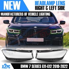 FOR BMW 7 SERIES G11 G12 LEFT OR RIGHT SIDE FRONT HEADLIGHT LENS COVERS 2019-22