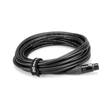 Hosa WTI-508 Cable Ties, Black Hook and Loop, 50-Pack 0.5 in x 8 in 