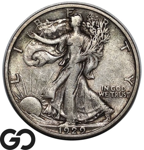 1929-S Walking Liberty Half Dollar, Choice VF++/XF Better Date