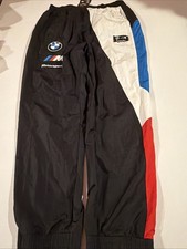 Puma BMW Motorsport Pants Race Black / Blue 539819 Men s Sz L NWT MMS Woven