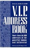 V.I.P. ADDRESS BOOK 2013 By James M. Wiggins - Hardcover **Mint Condition**