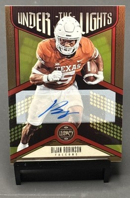 2023 Panini Legacy Bijan Robinson #UL-BRO Under the Lights Bronze Auto /50 RC