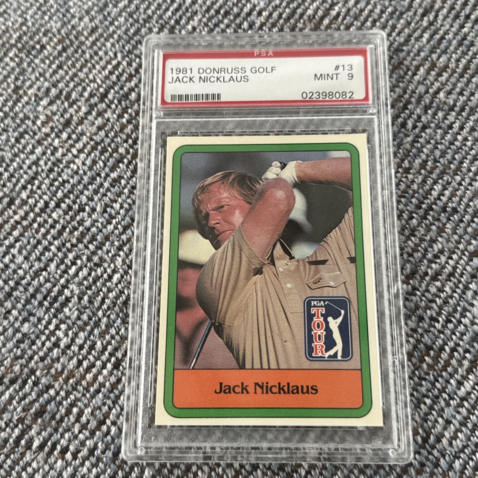 1981 Donruss Golf Stars Jack Nicklaus Rookie Card #13 PSA 9