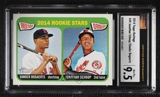 2014 Topps Heritage Rookie Stars Xander Bogaerts Jonathan Schoop CSG 9.5 0in6