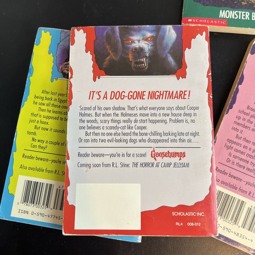 Vintage R.L. Stine Goosebumps Books Lot of 5 Horrorland Deep Trouble 90’s Books - Picture 11 of 17