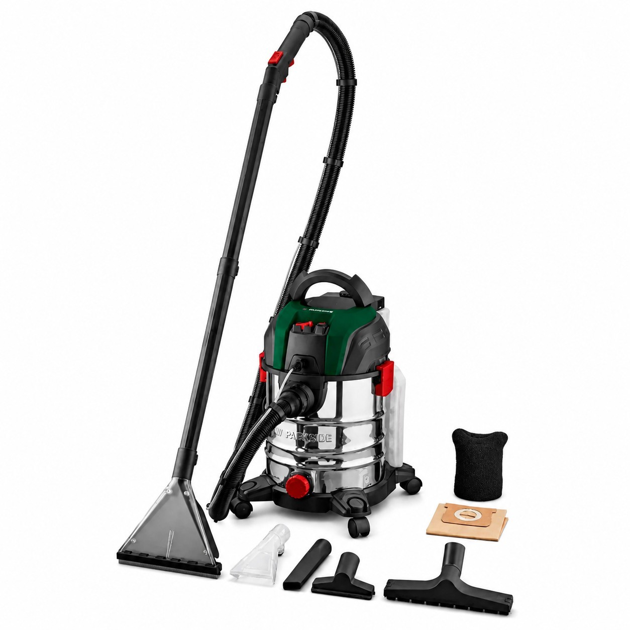 Parkside 1600W 20L Carpet Cleaner With Wet & Dry Vacuum Cleaning Function