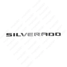 For 2019-2026 Silverado Tailgate Letter Logo Emblem Badge Z71 LT LTZ Gloss Black