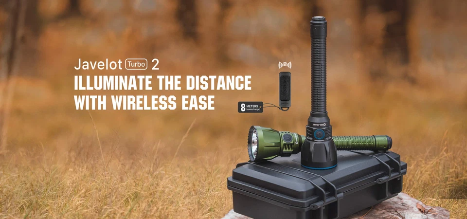 Olight Javelot Turbo 2 1800 Lumen Long Throw Rechargeable Flashlight - Image 2 of 4