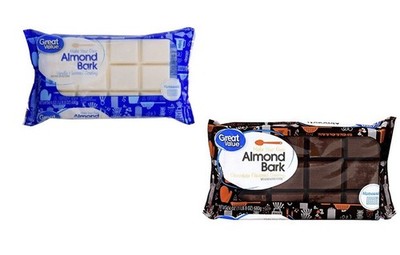 Great Value Chocolate Almond Bark AND Vanilla 1.5 Pound (Pack of 2) 