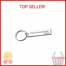 Son Gifts from Mom Don't Do Stupid St Keychain Gifts to Daughter Birthday Christ