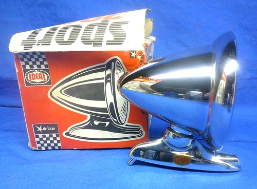 Vintage NOS Rear View Bullet Racing Mirror 4-1/2" Made in West Germany