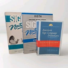 Sign Language Bundle Signing Naturally 1-12 W/DVDS Plus Dictionary