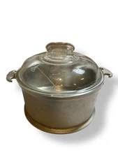 Vintage Guardian Service Aluminum Pot 8” Glass Lid Cooker Roaster
