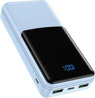 Coblob Power Bank, 27000Mah Powerbank USB C PD 20W Schnellladefunktion Mit LED