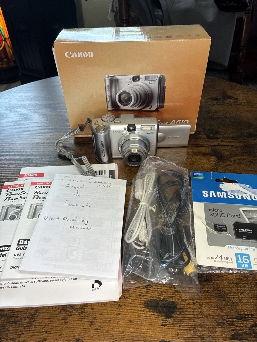 Canon PowerShot A610 Digital Cameras for Sale - Shop New & Used