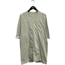 RICK OWENS RU02B2244-JA T-Shirt Ivory S Grid Crewneck 3468